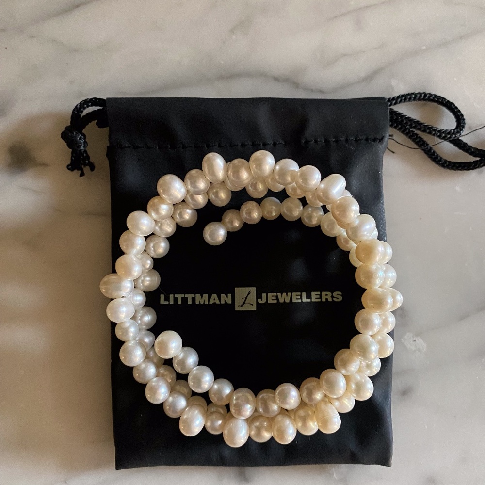 littman jewelers wrap around pearl bracelet